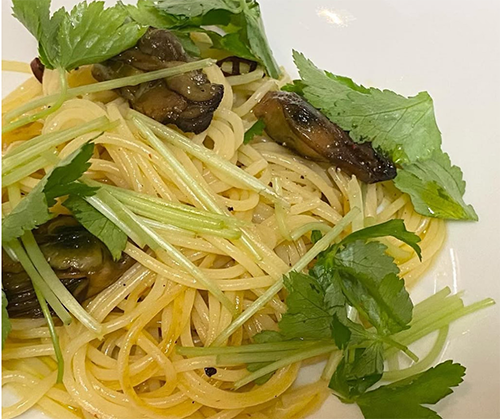 牡蠣のスパゲティ