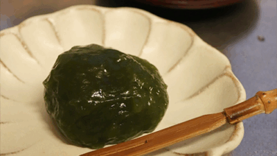 抹茶葛餅を作ってみた